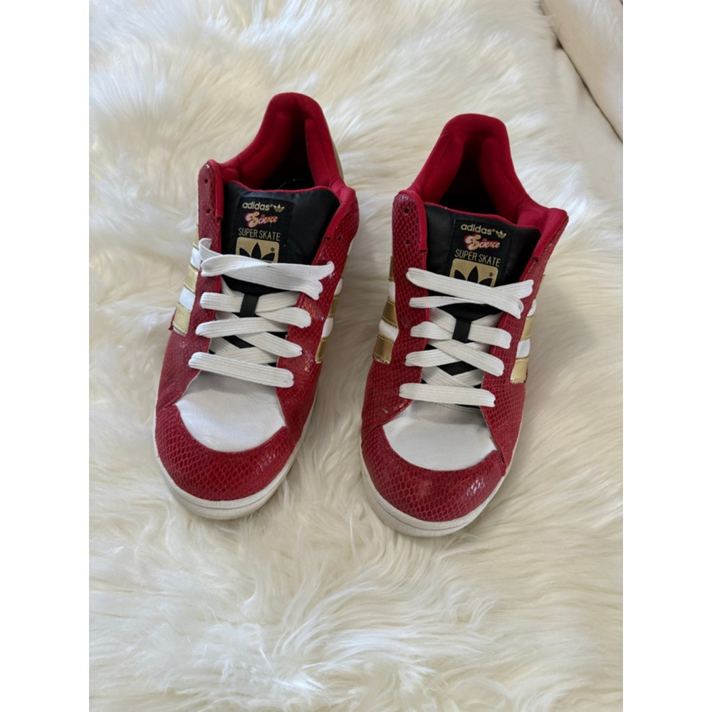 Adidas Super Skate | Red Gold White Science Sneakers | Size 11.5